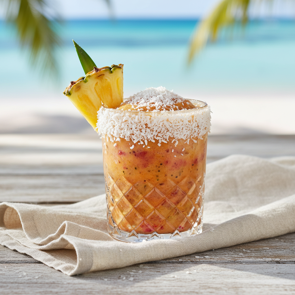 Tropical Pineapple Coconut Smoothie