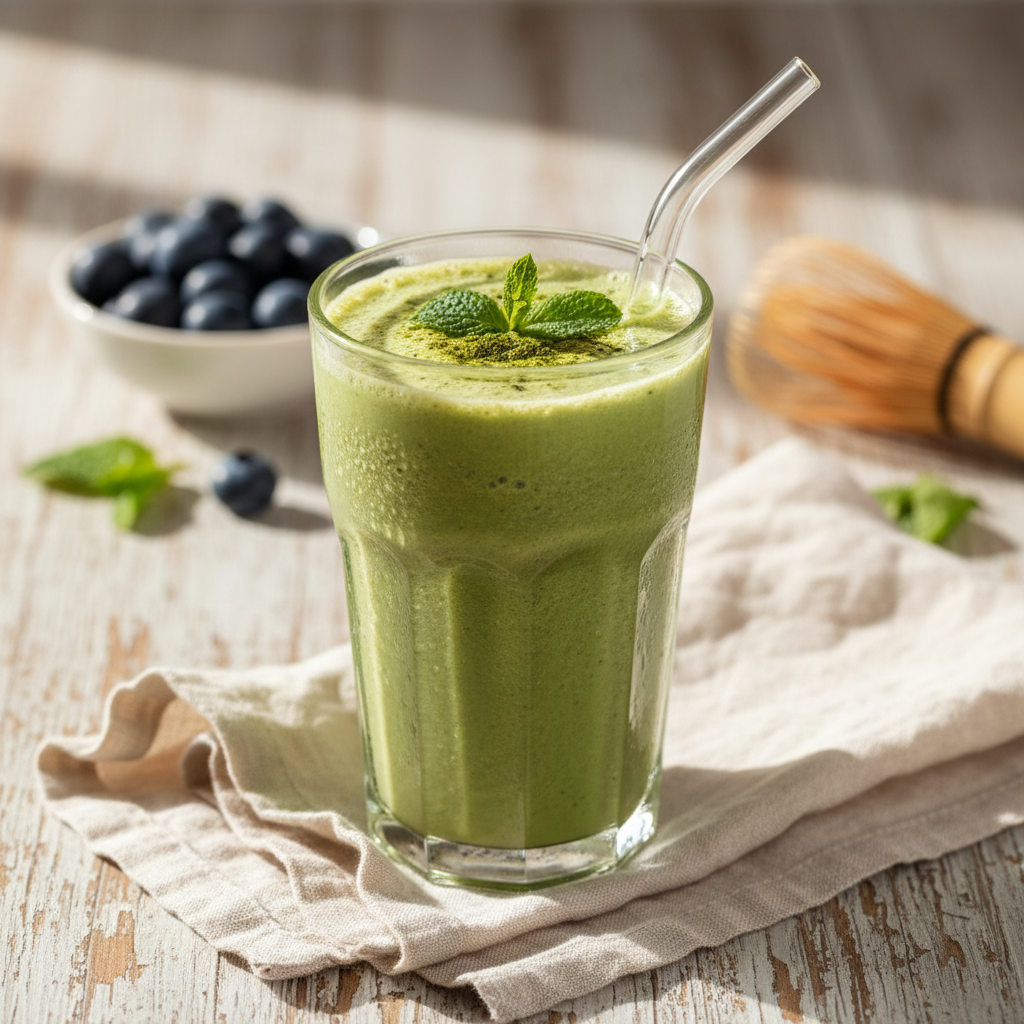 Iced Matcha Coconut Smoothie