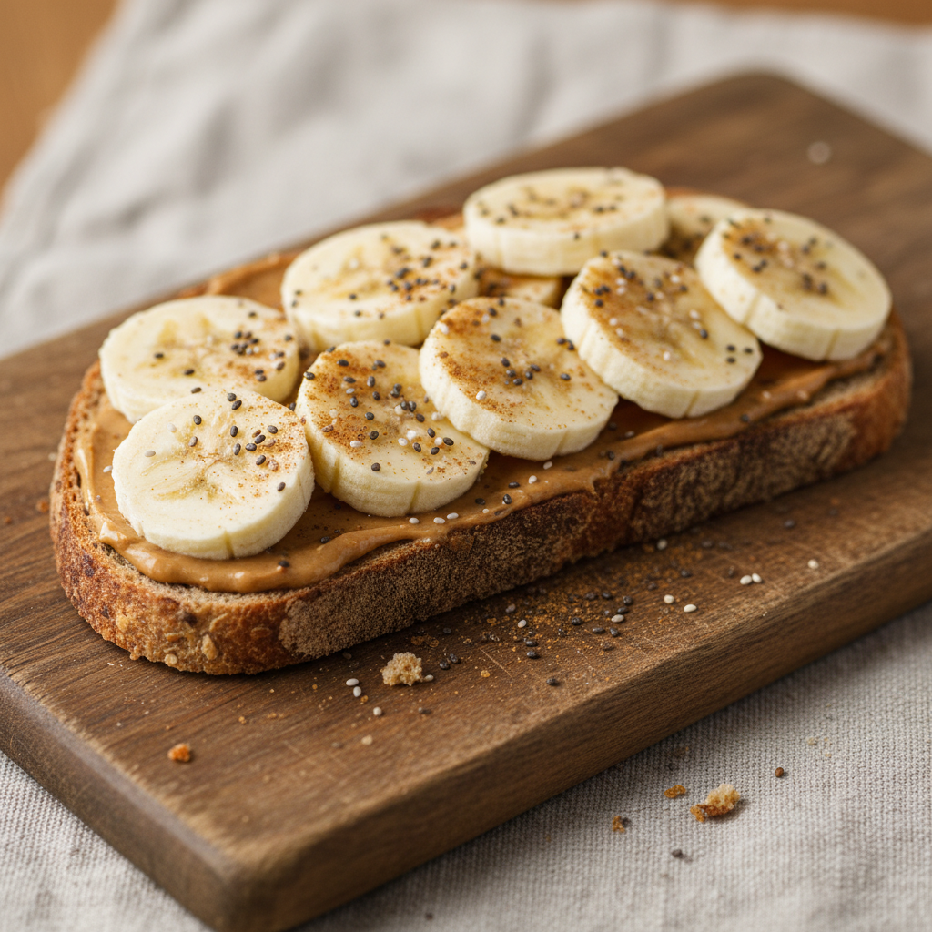 Almond Butter Banana Toast