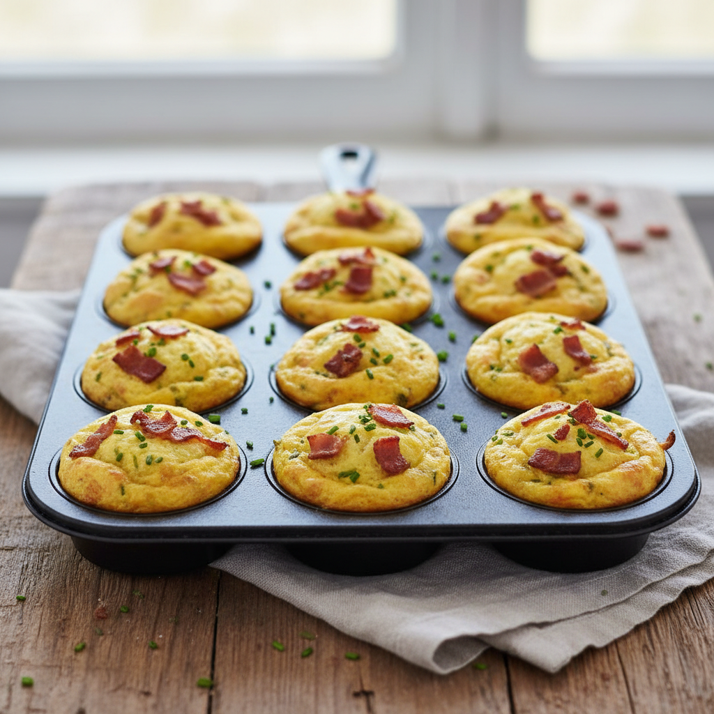 Bacon & Chive Egg Muffins