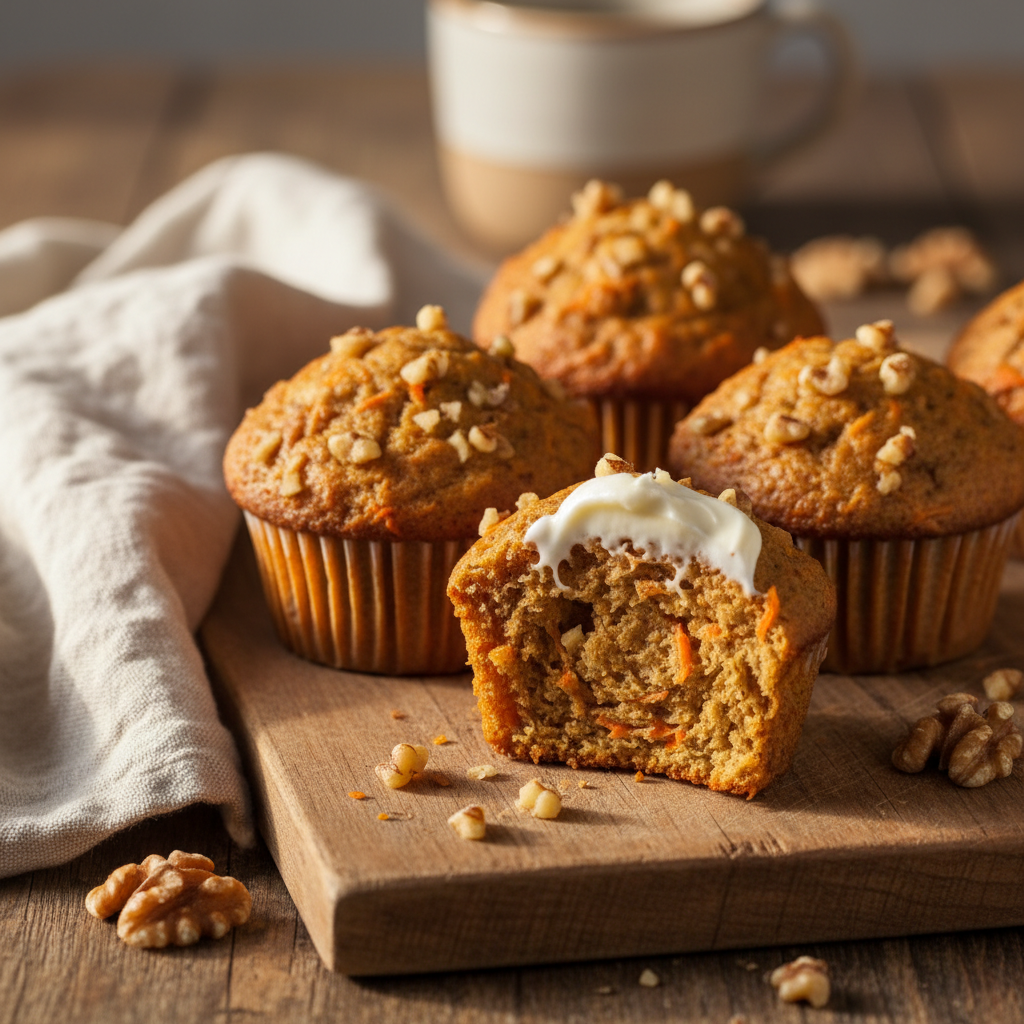 Carrot Cake Breakfast Muffins