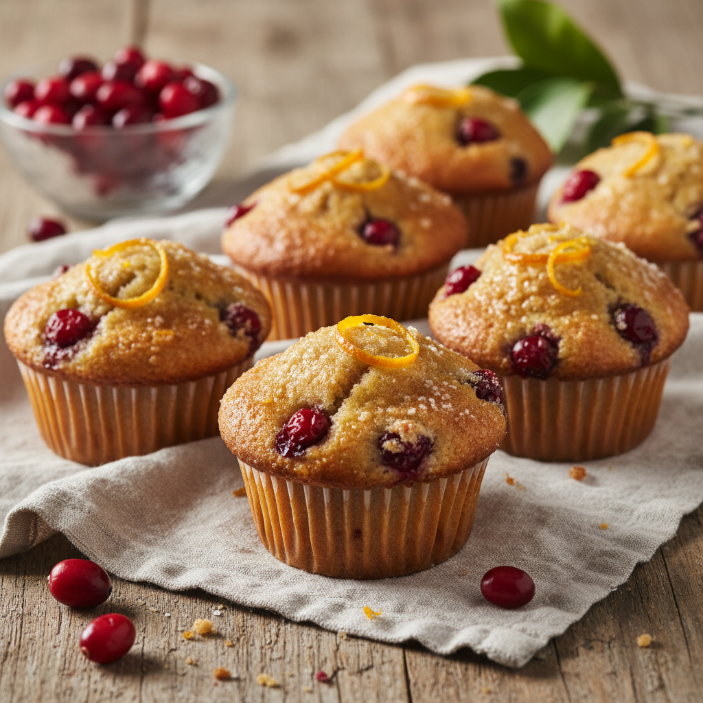 Cranberry Orange Breakfast Muffins