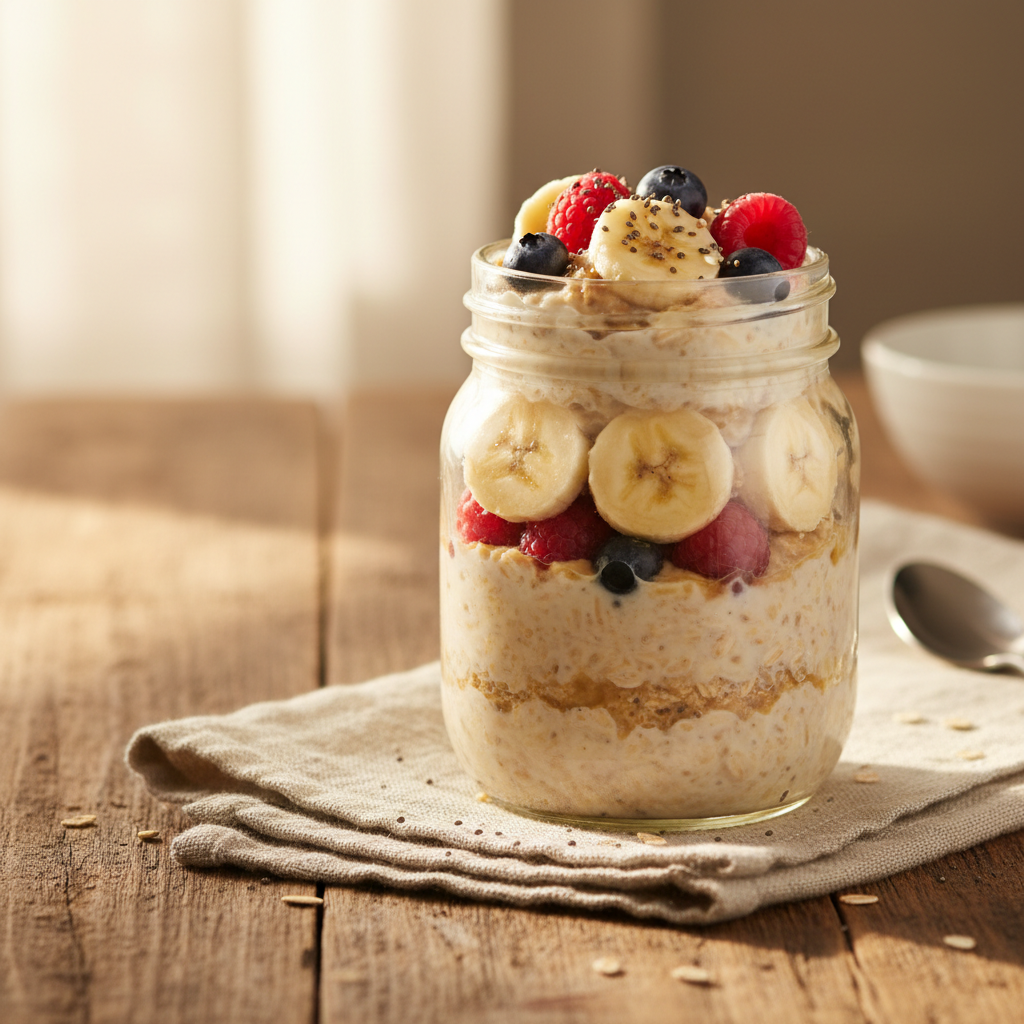 Classic Overnight Oats with Almond Milk