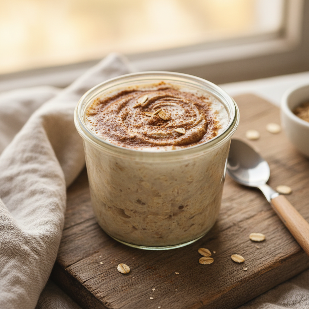 Cinnamon Roll Overnight Oats