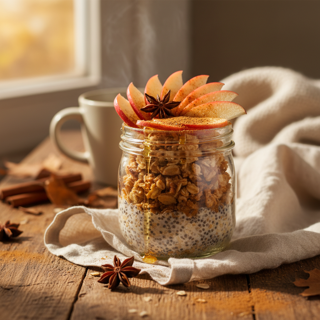 Apple Pie Overnight Oats