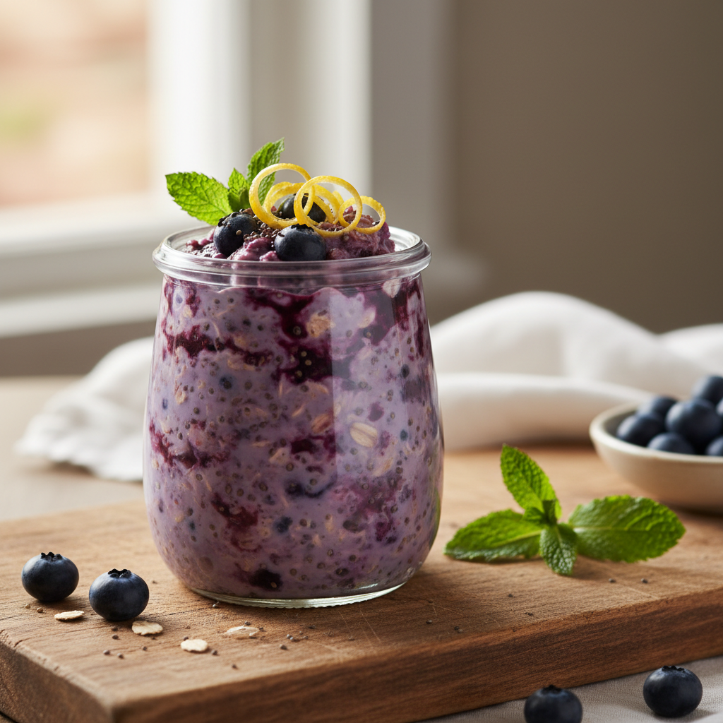 Blueberry Lemon Overnight Oats
