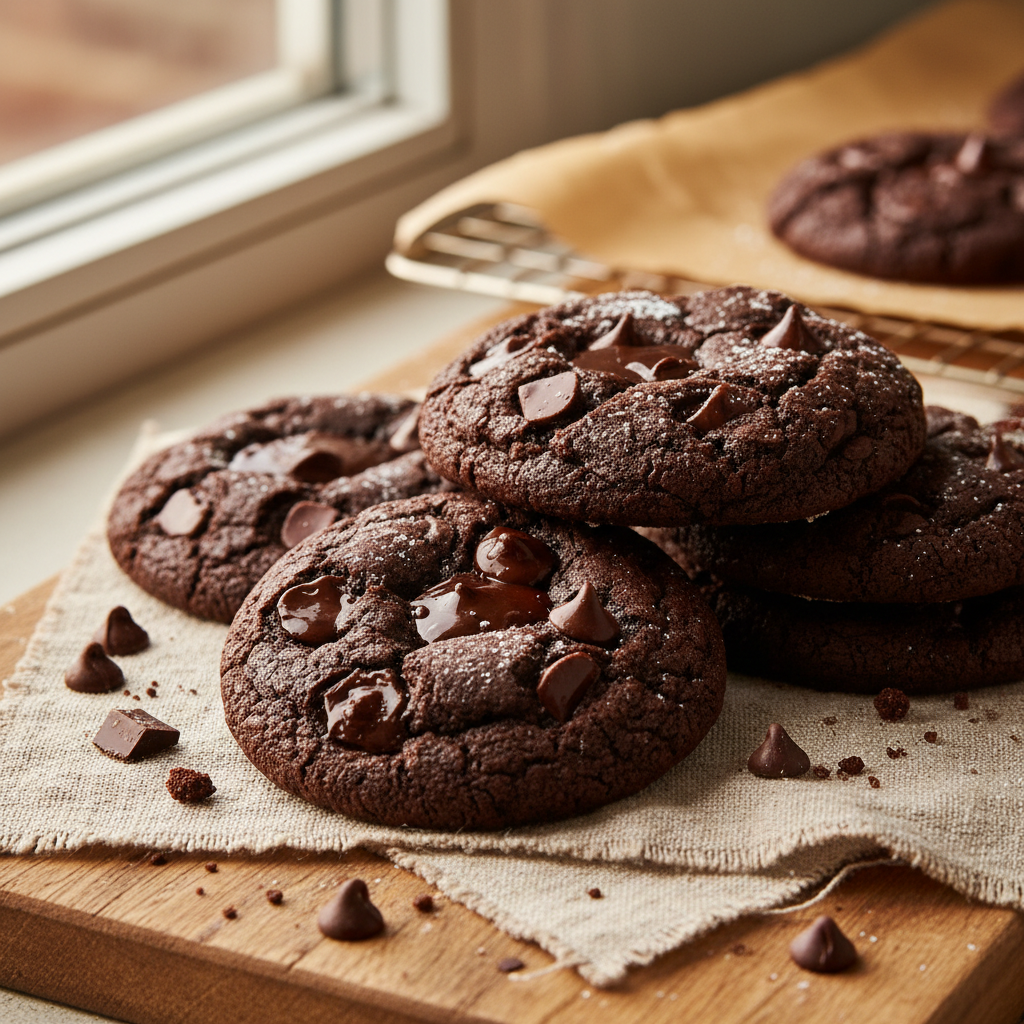 Double Chocolate Cookies