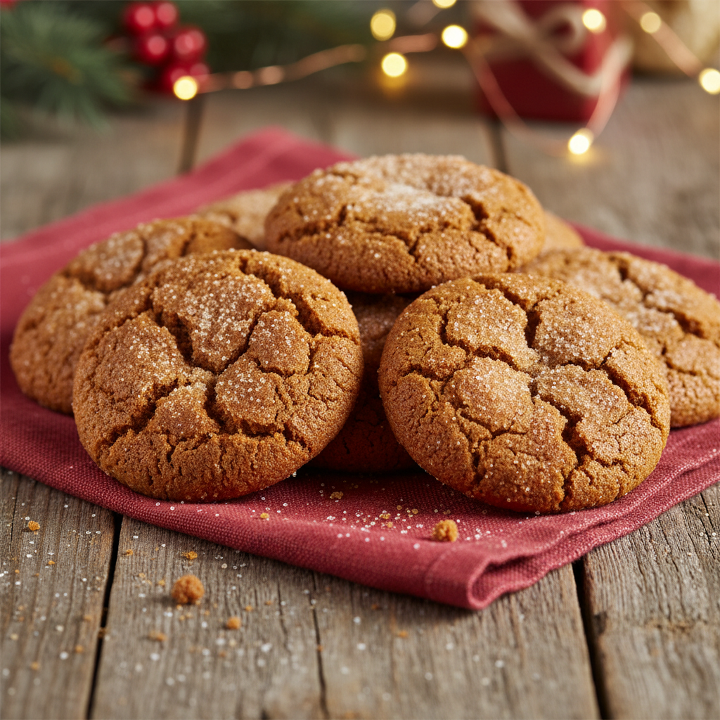Ginger Molasses Cookies (Sugar-Free)
