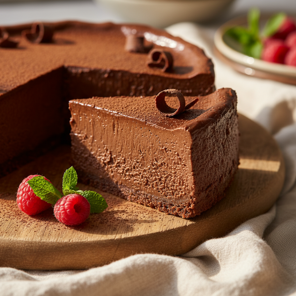 No-Bake Chocolate Cheesecake