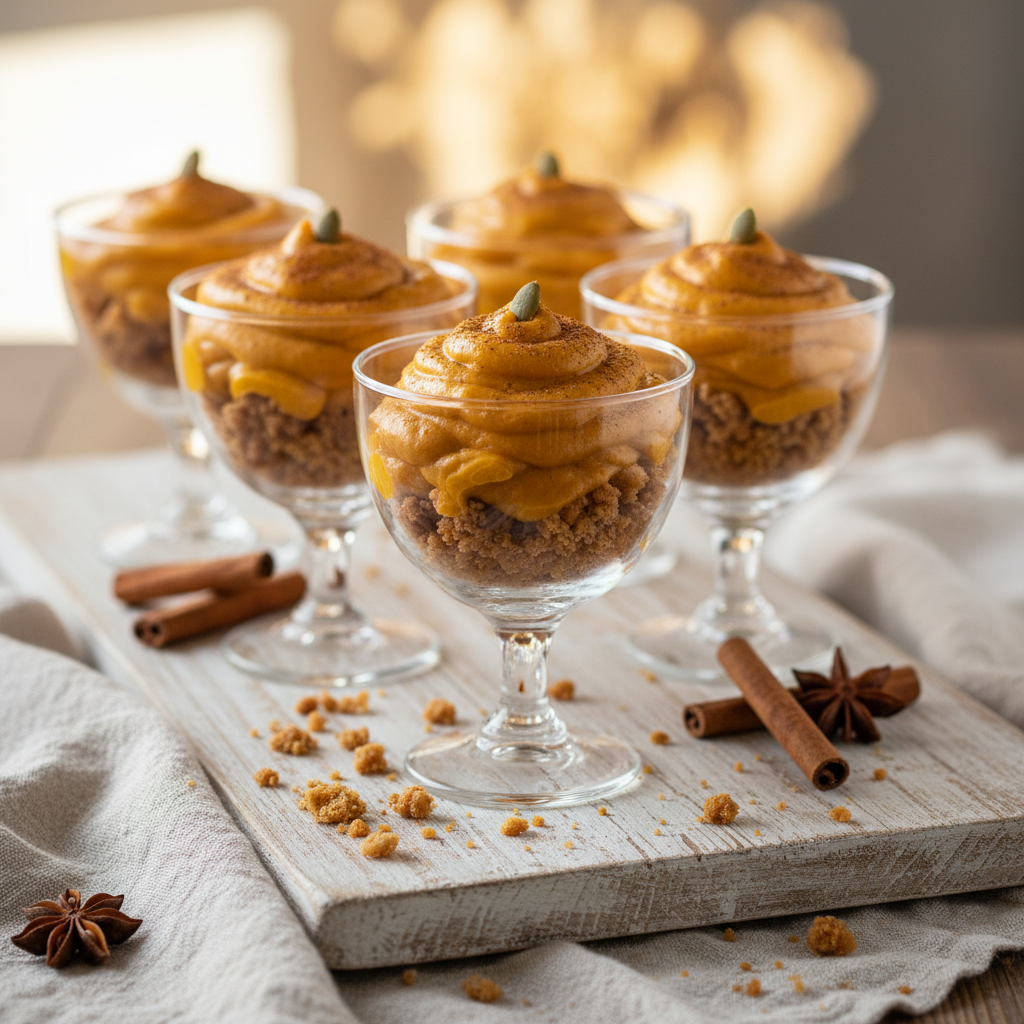 No-Bake Pumpkin Pie Cups