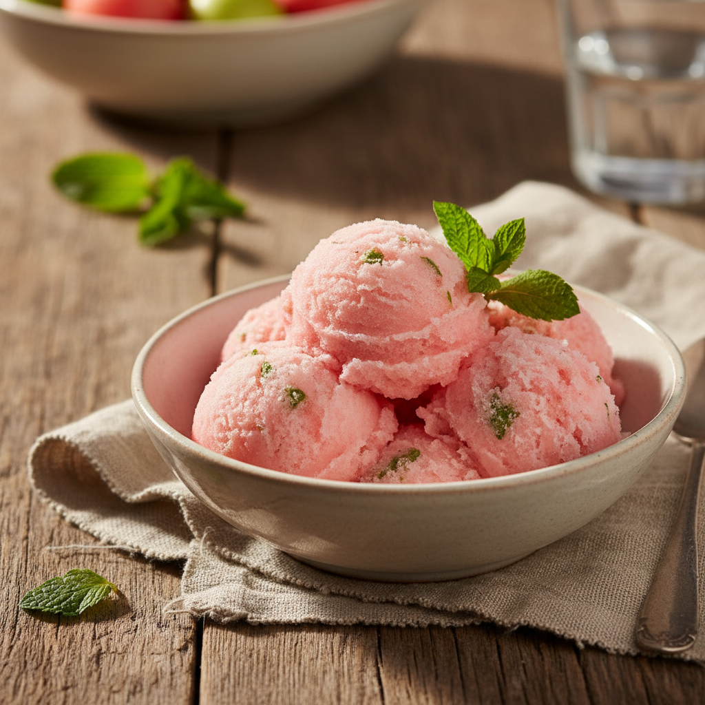 Watermelon Mint Sorbet