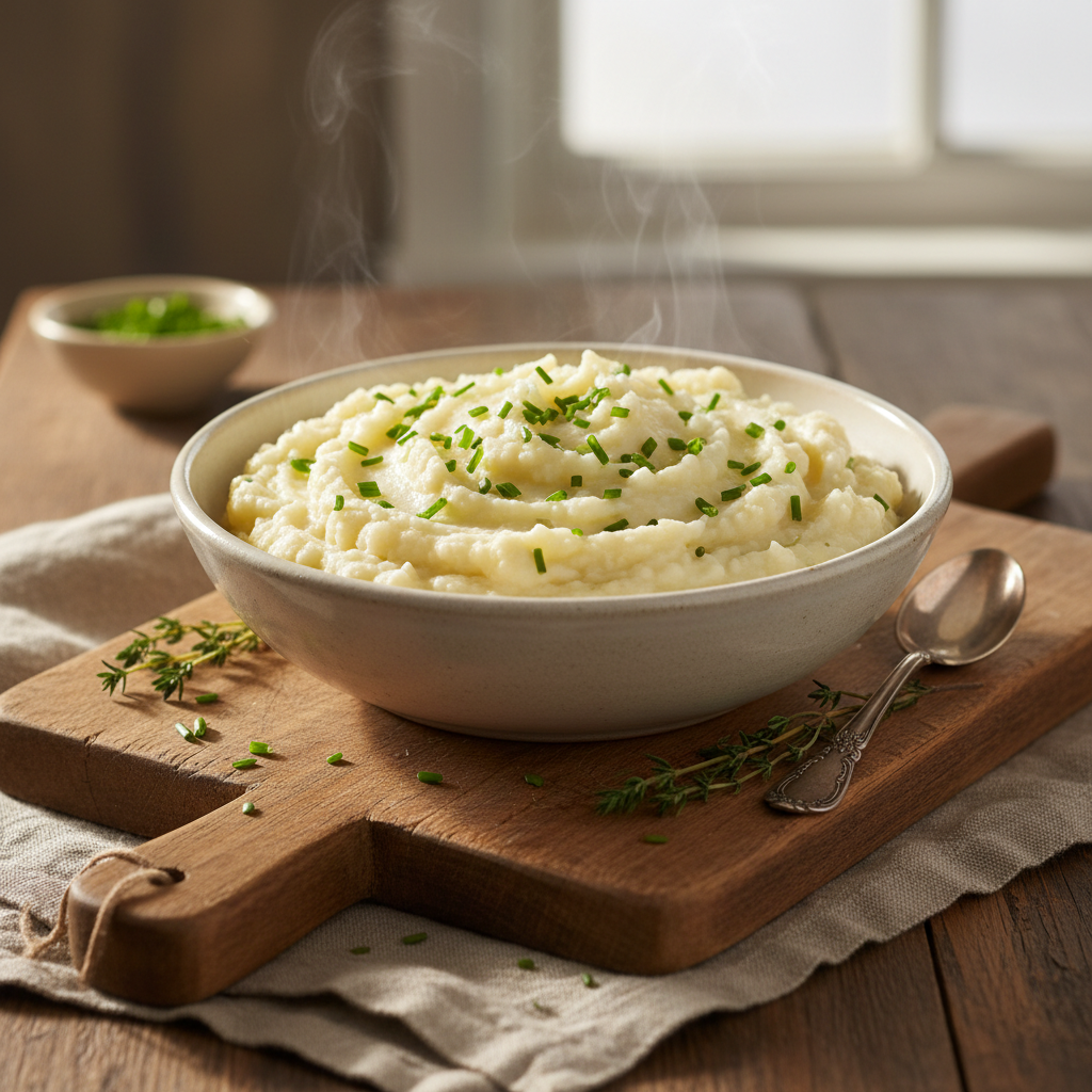 Mashed Cauliflower "Potatoes"