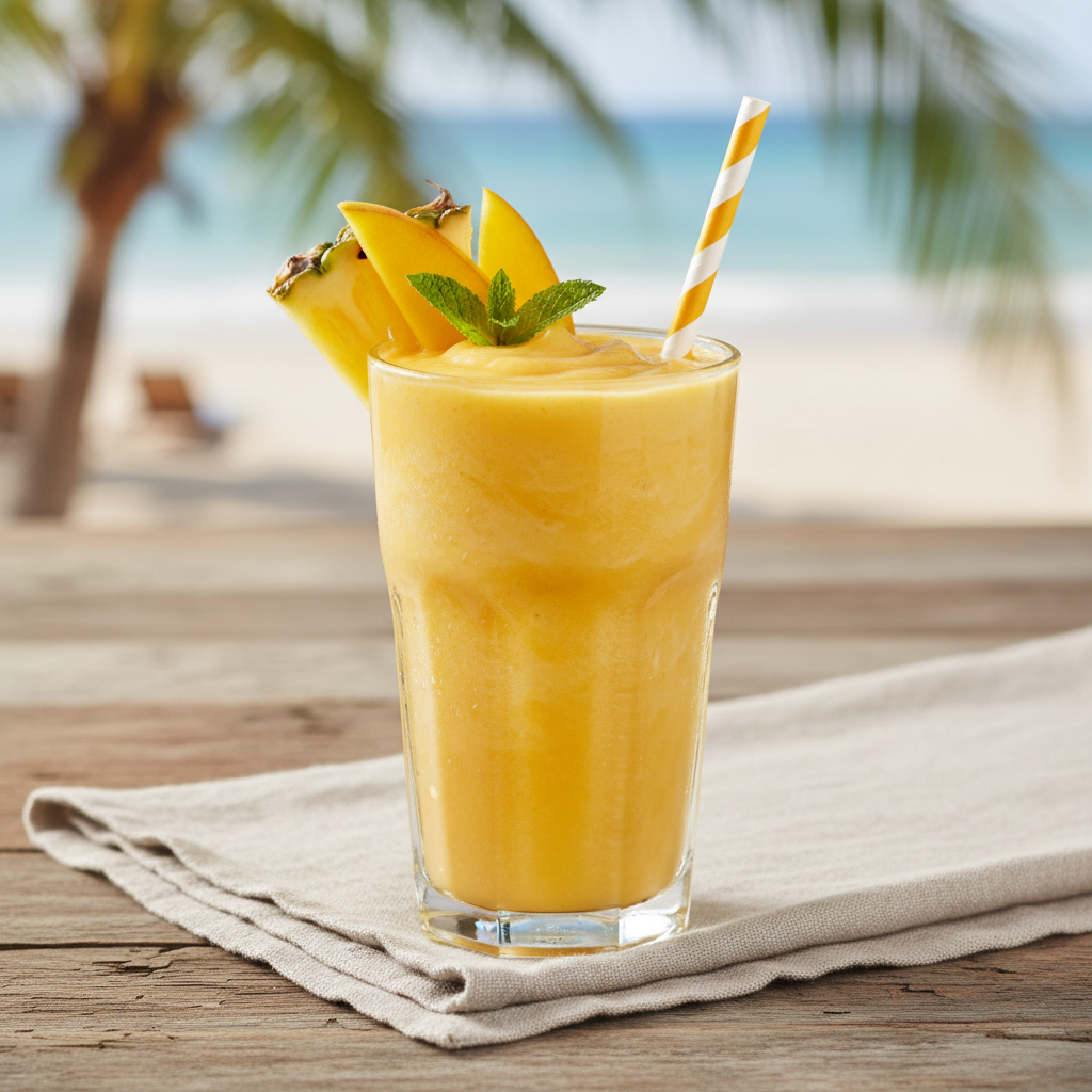 Tropical Mango Pineapple Smoothie