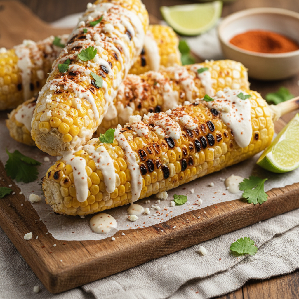 Grilled Elote (Mexican Street Corn, Dairy-Free)