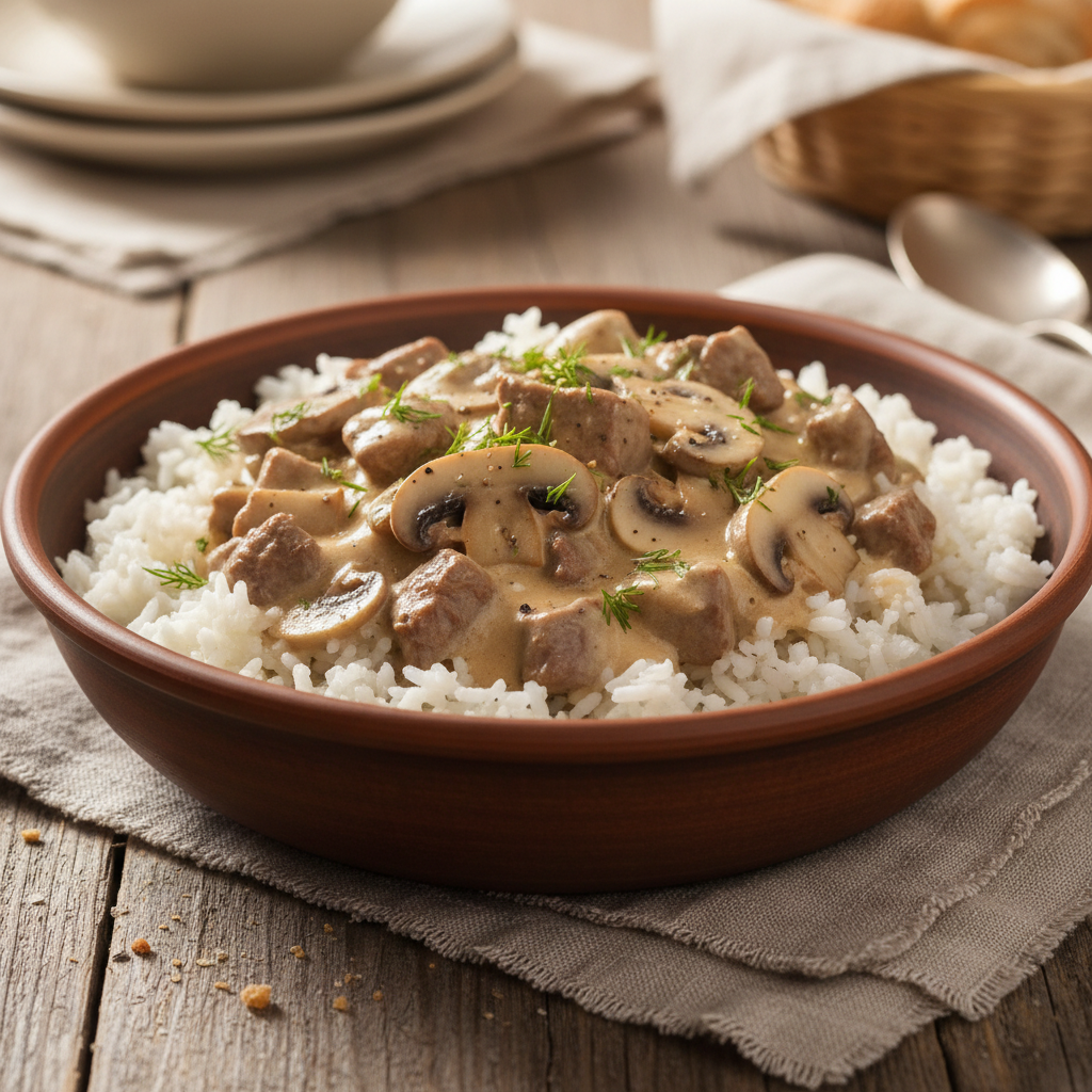 Beef Stroganoff (Dairy-Free)
