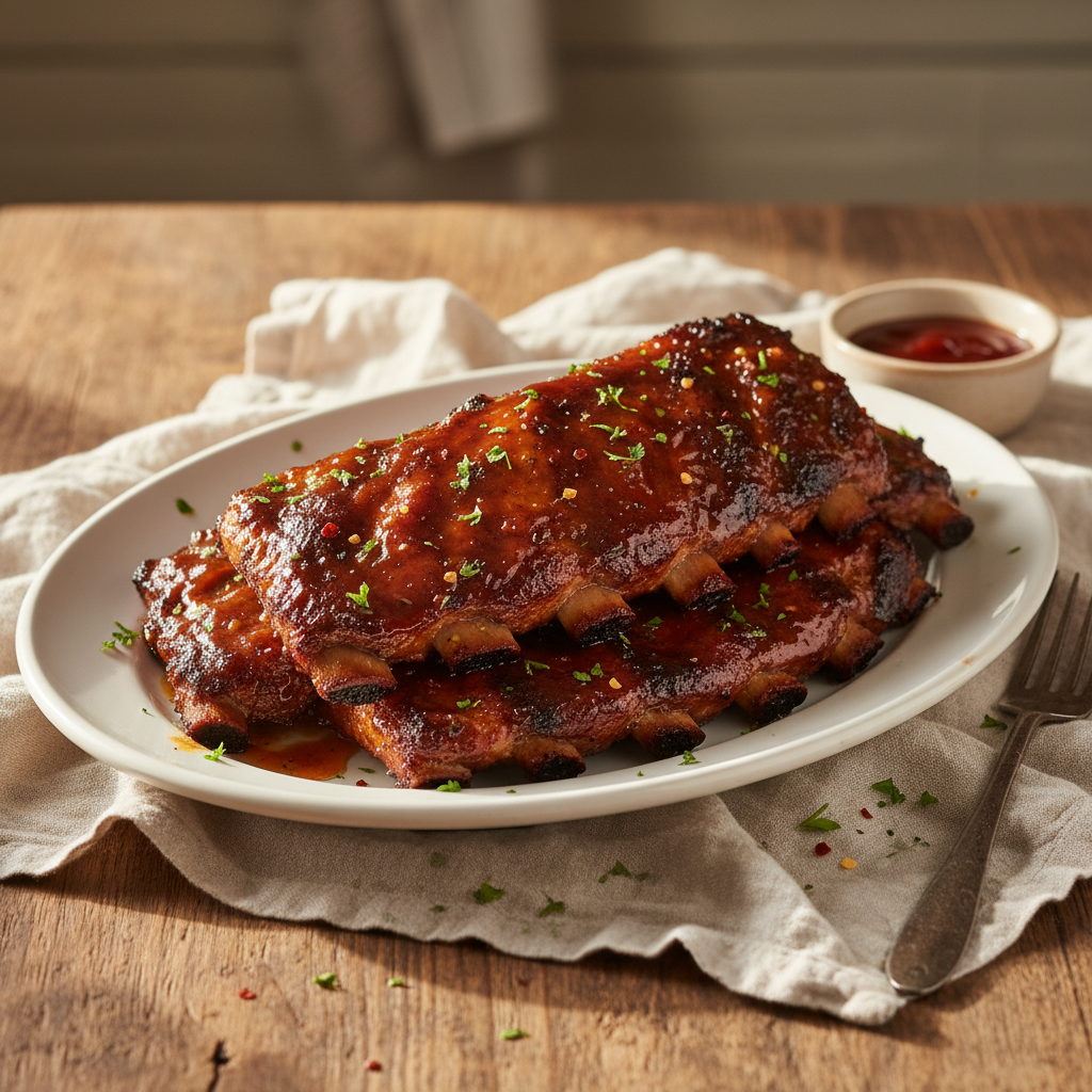 Country-Style Pork Ribs with BBQ Glaze