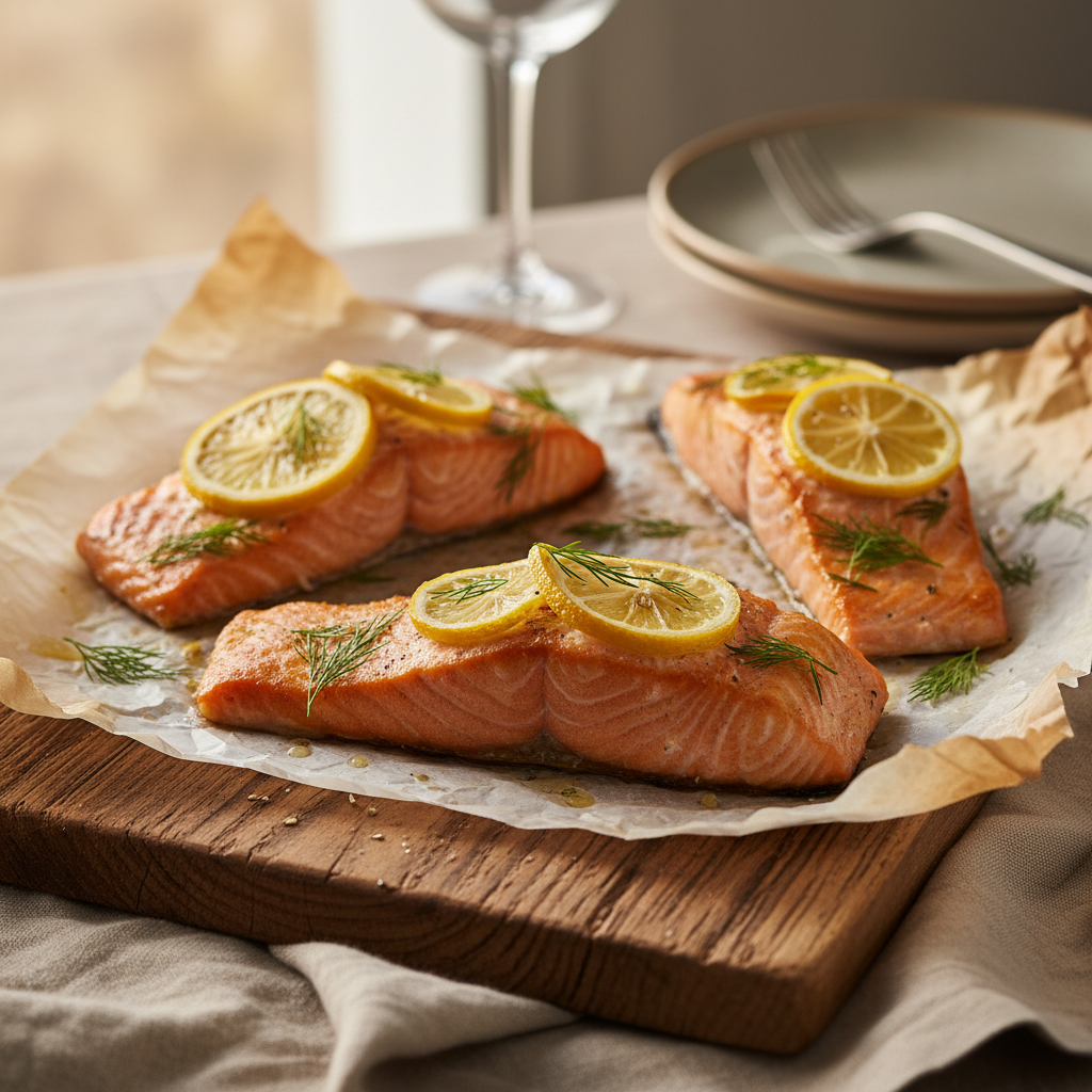 Baked Lemon Dill Salmon