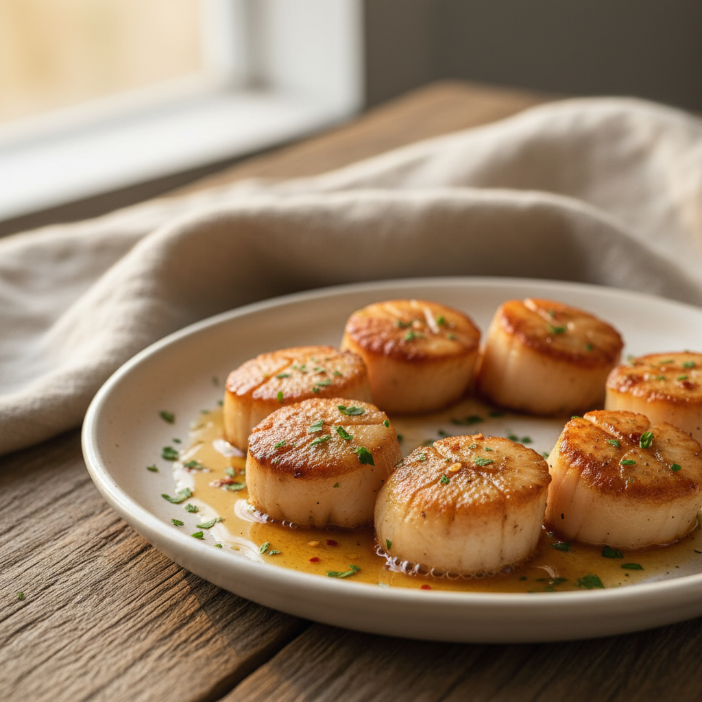 Pan-Seared Scallops with Brown Butter (Dairy-Free)