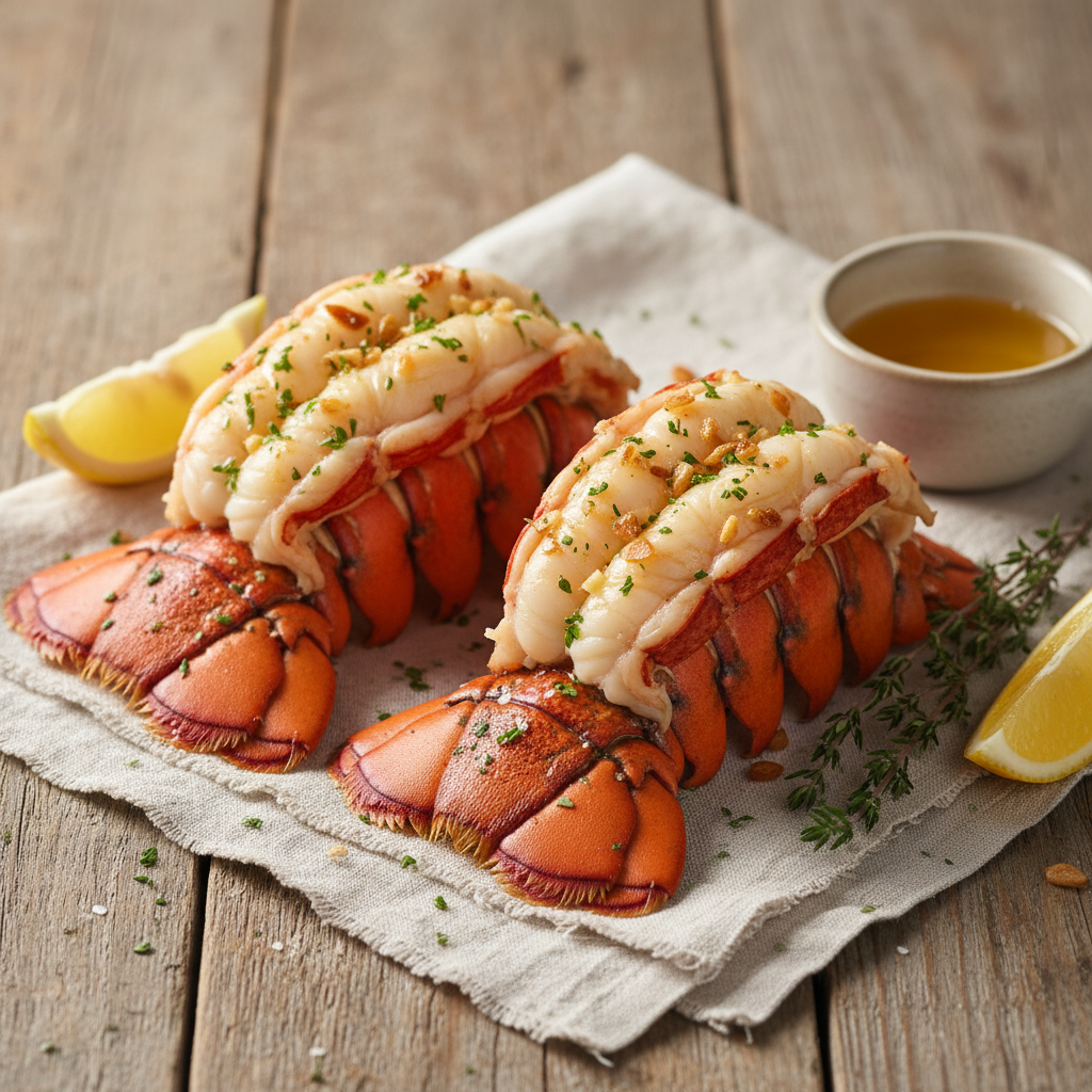 Broiled Lobster Tails with Garlic Butter