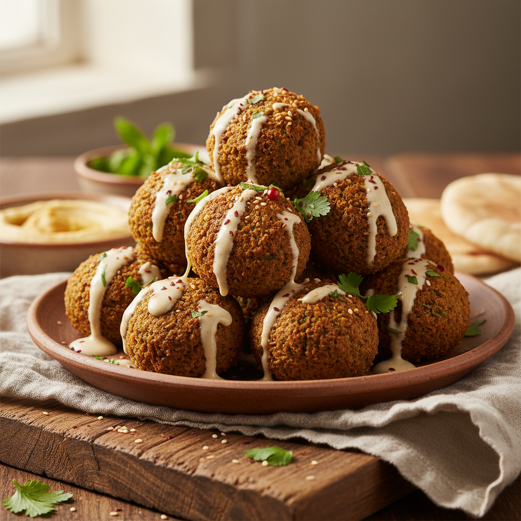 Falafel with Tahini Sauce