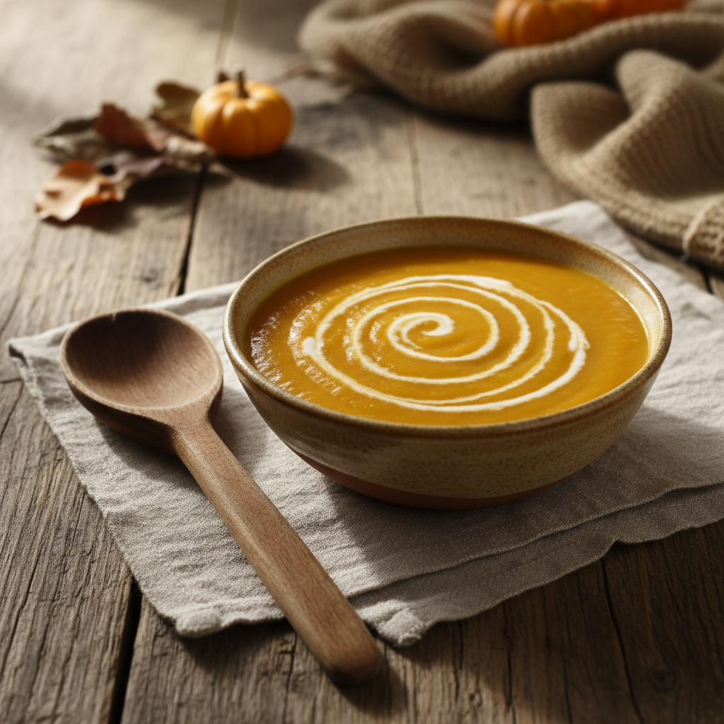 Butternut Squash Soup with Coconut Cream