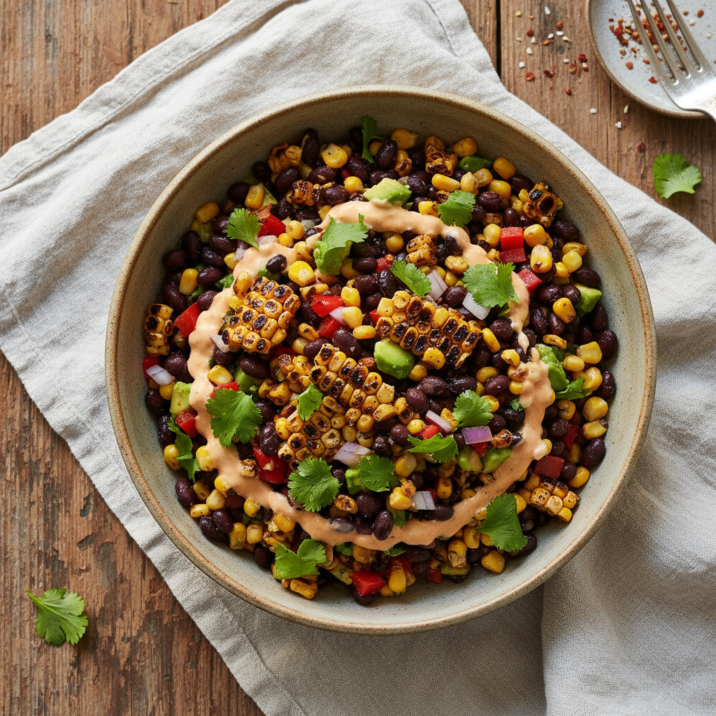 Charred Corn & Black Bean Salad