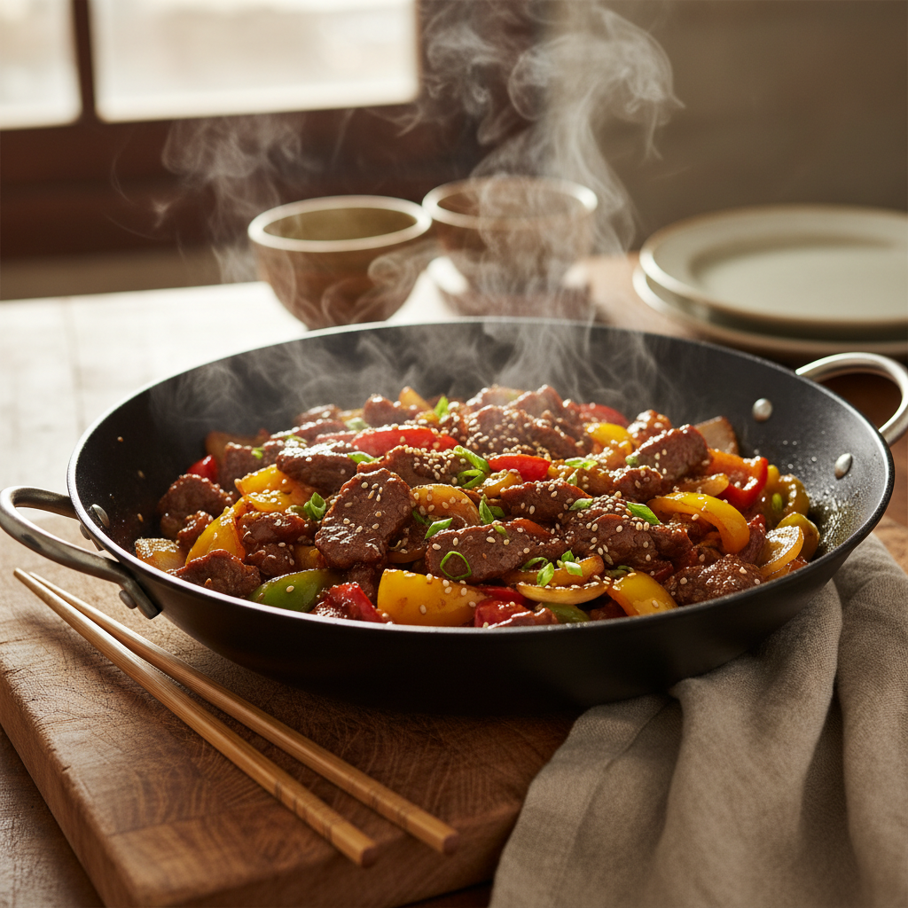 One-Pan Beef & Pepper Stir-Fry