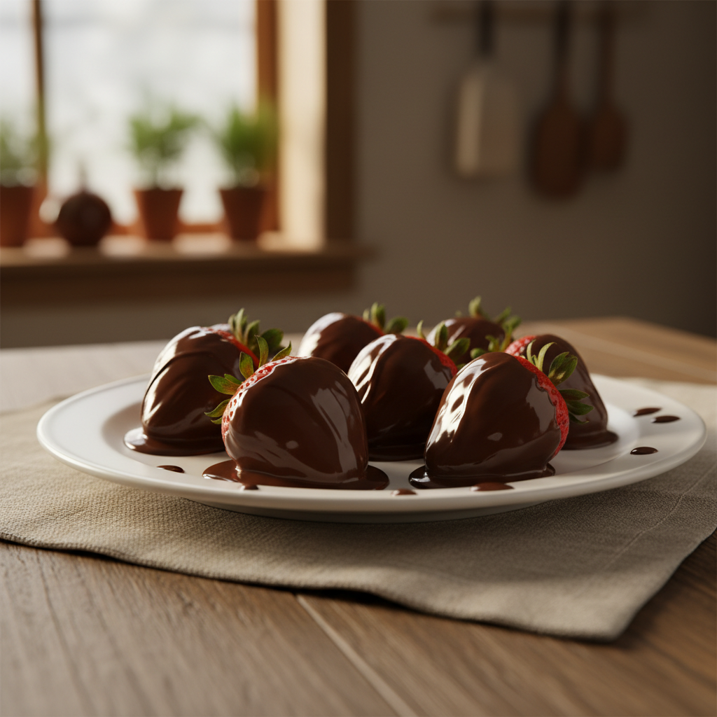 Chocolate-Dipped Strawberries (Tempered Dairy-Free Chocolate)