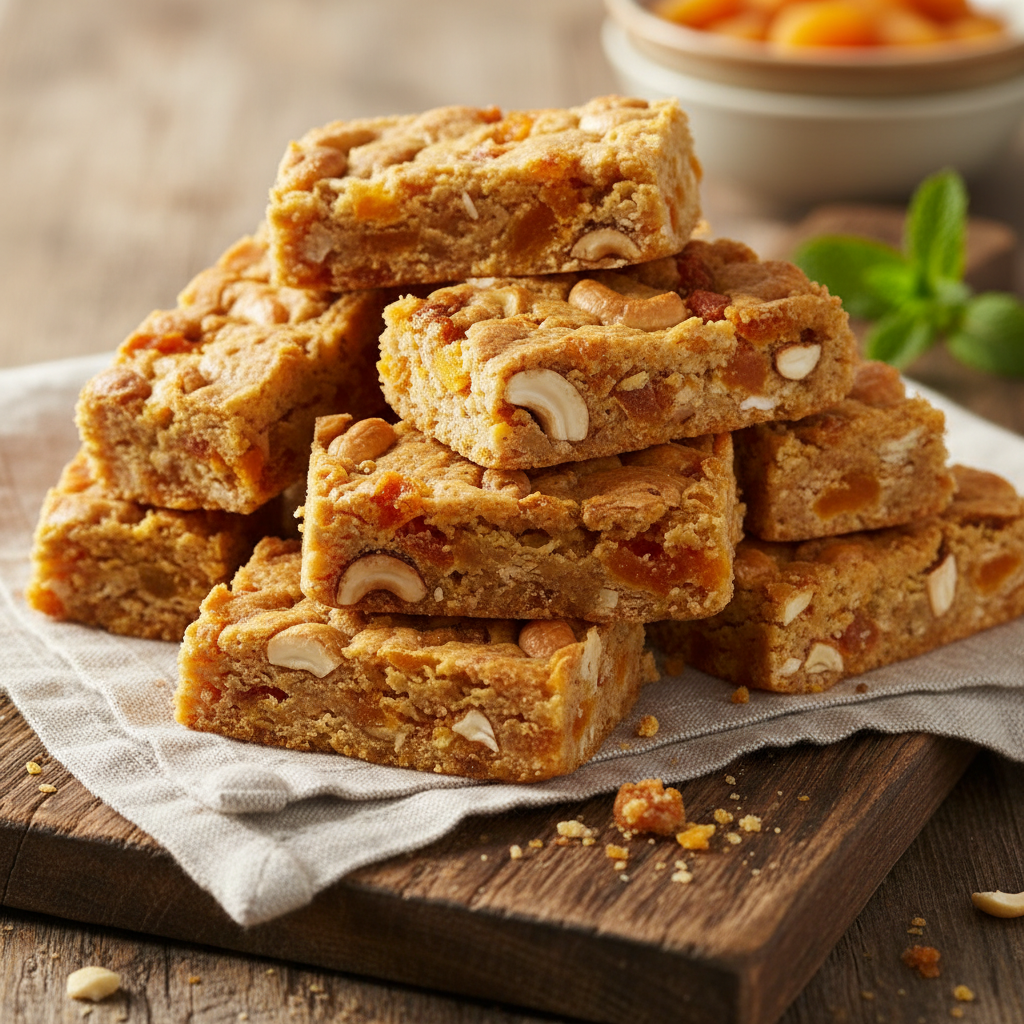 Apricot Cashew Bars