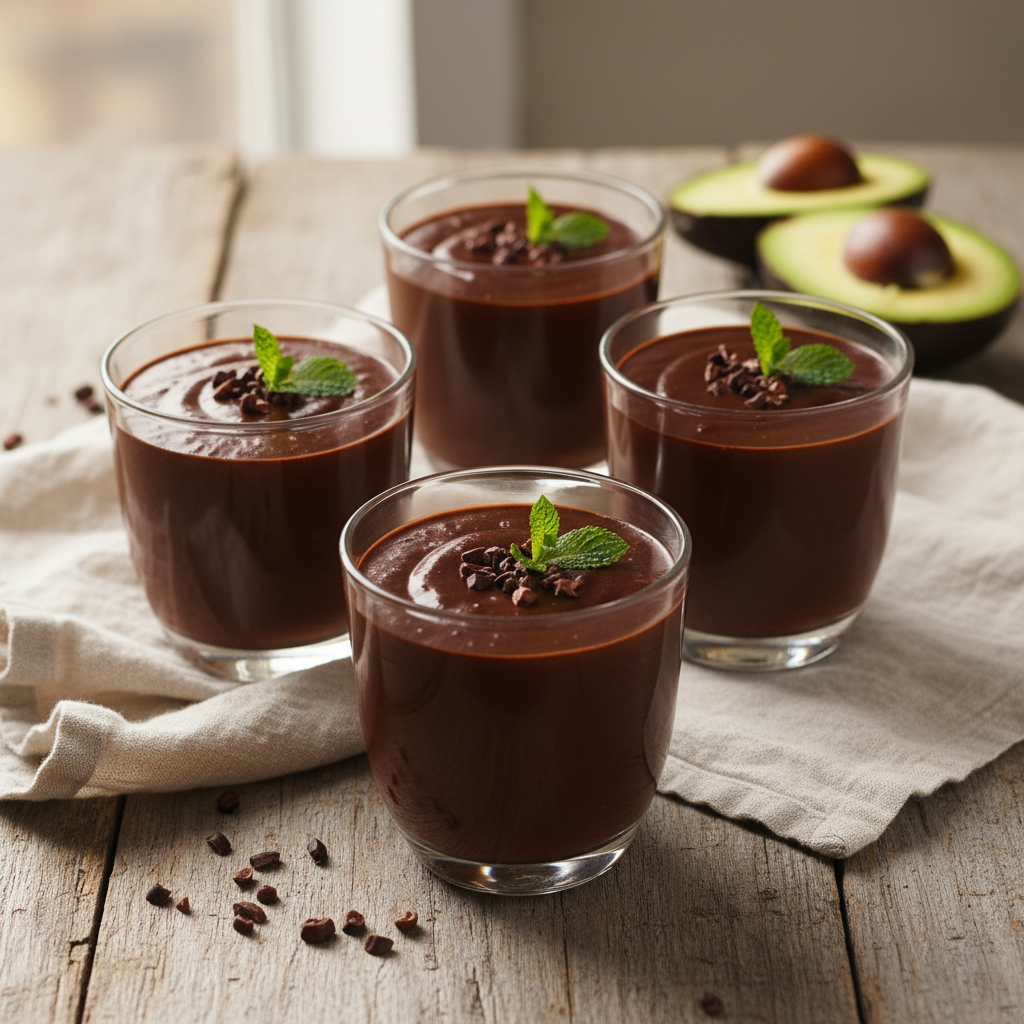 Chocolate Avocado Mousse Cups