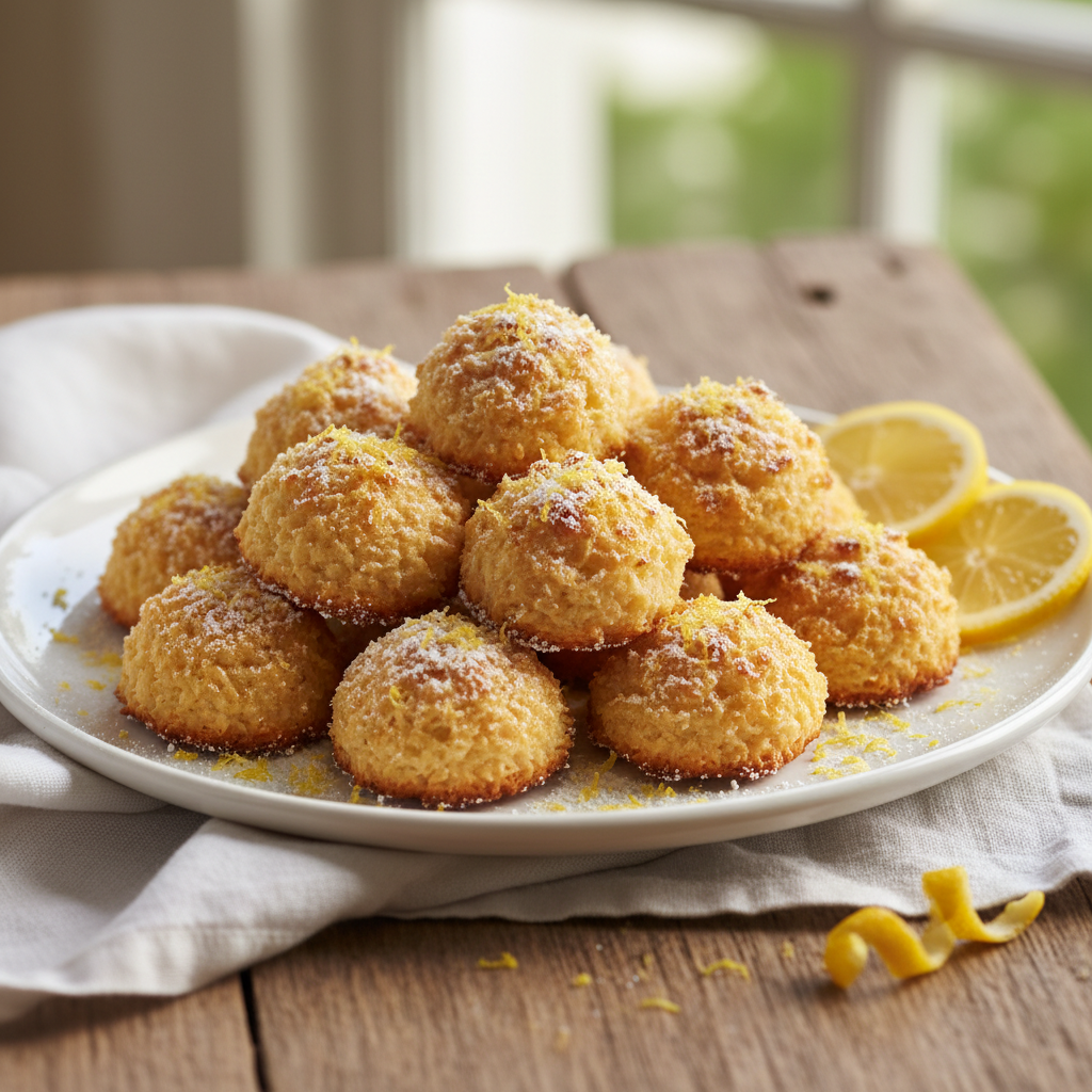 Coconut Flour Lemon Bites